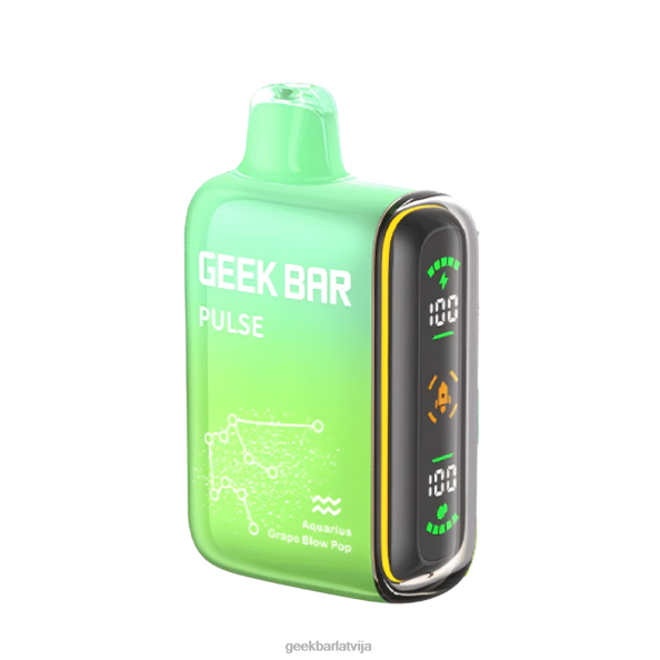 Geek Bar Pulse 15k vienreizējās lietošanas vape 626RR42 - Geek Bar Vape Price ūdensvīra vīnogu triecien pop