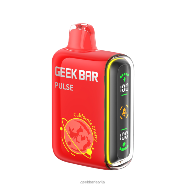 Geek Bar Pulse 15k vienreizējās lietošanas vape 626RR46 - Geek Bar Latvija Kalifornijas ķirsis