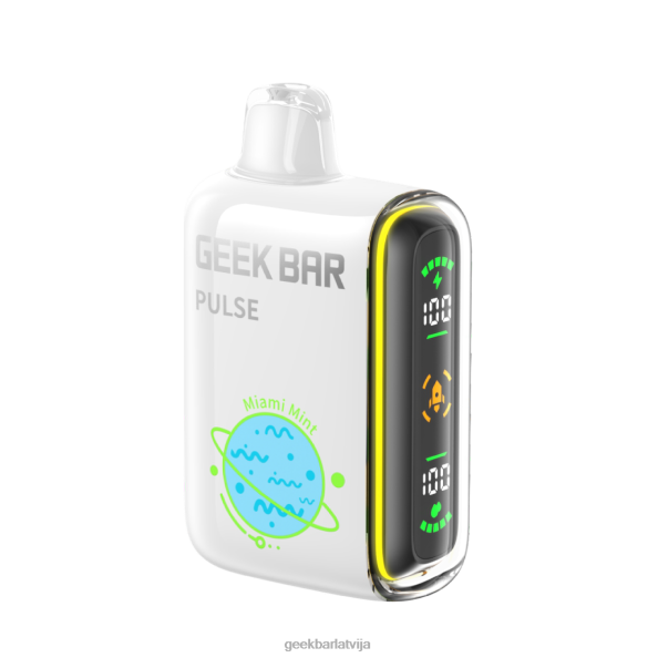 Geek Bar Pulse 15k vienreizējās lietošanas vape 626RR56 - Geek Bar Latvija maiami piparmētra