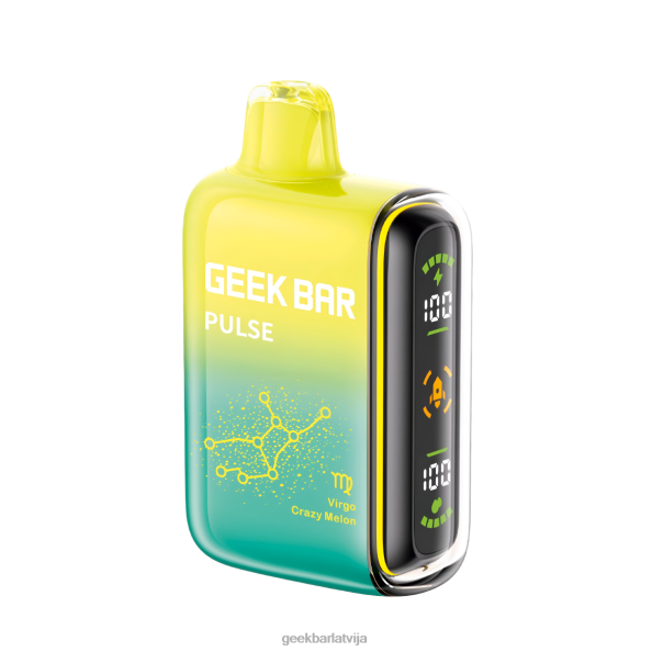 Geek Bar Pulse 15k vienreizējās lietošanas vape 626RR66 - Geek Bar Latvija jaunava trakā melone